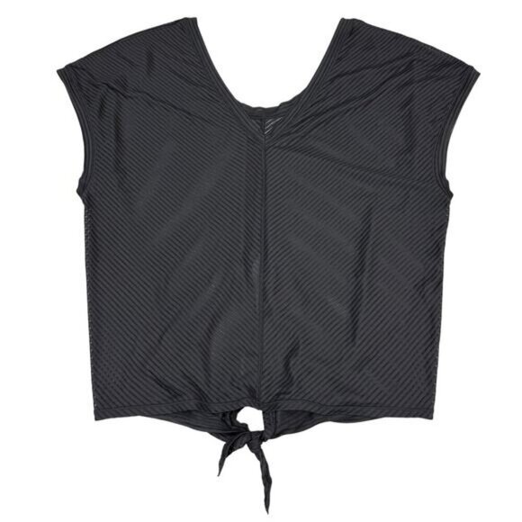 LULULEMON Ahead By Miles Short Sleeve Sz 6 Black - Picture 4 of 6